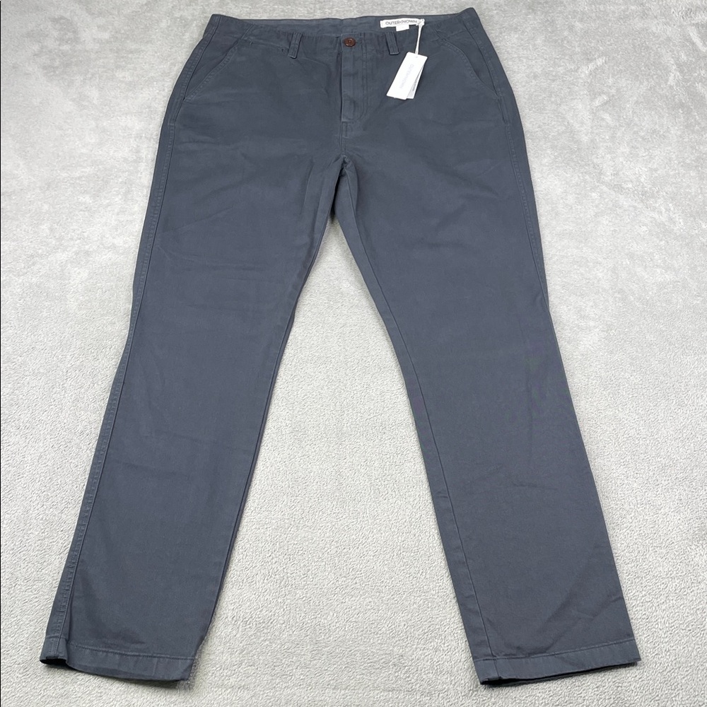 NEW Outerknown 33x32 Men's Charcoal Nomad Chino Pants